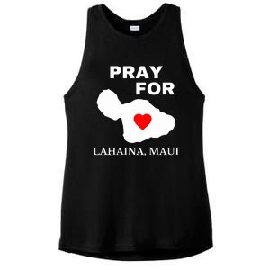 Pray For Lahaina Maui Wildfire Lahaina Gift Ladies PosiCharge Tri-Blend Wicking Tank