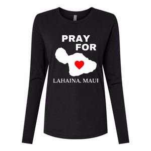 Pray For Lahaina Maui Wildfire Lahaina Gift Womens Cotton Relaxed Long Sleeve T-Shirt