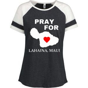 Pray For Lahaina Maui Wildfire Lahaina Gift Enza Ladies Jersey Colorblock Tee