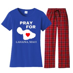 Pray For Lahaina Maui Wildfire Lahaina Gift Women's Flannel Pajama Set