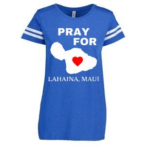 Pray For Lahaina Maui Wildfire Lahaina Gift Enza Ladies Jersey Football T-Shirt