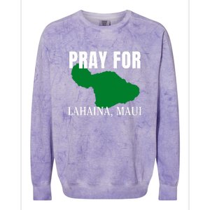 Pray For Lahaina Wildfire Support Gift Colorblast Crewneck Sweatshirt