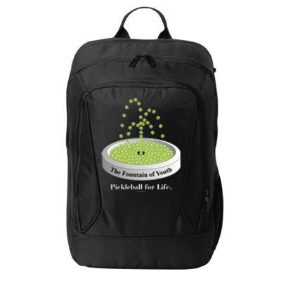 Pickleball For Life Fountain Green City Backpack