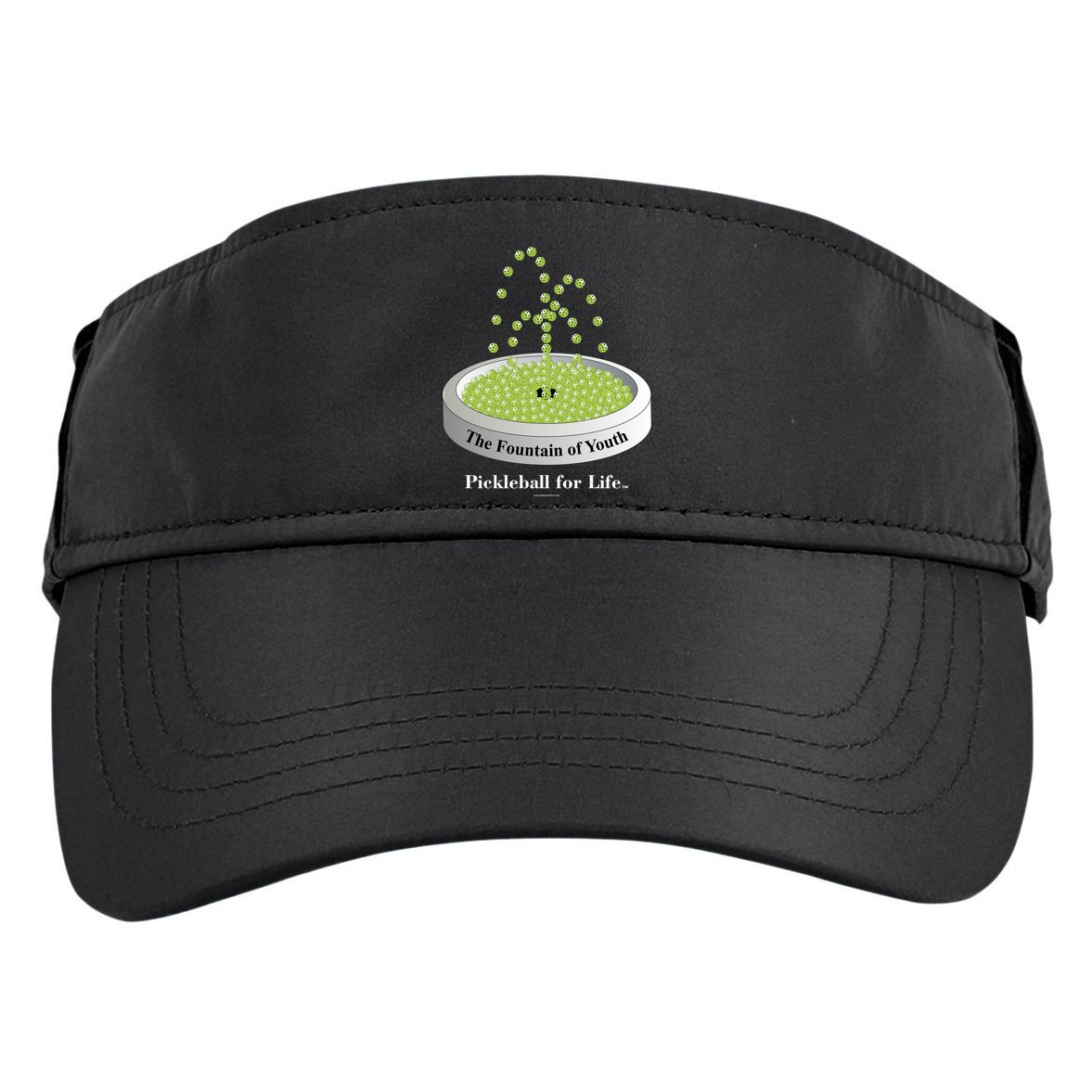 Pickleball For Life Fountain Green Adult Drive Performance Visor