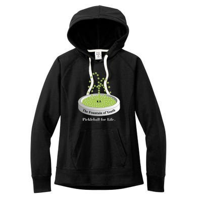 Pickleball For Life Fountain Green Women's Fleece Hoodie