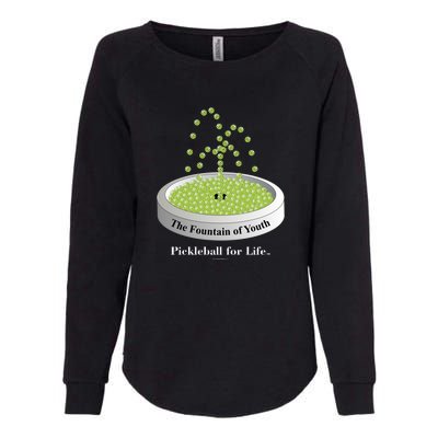 Pickleball For Life Fountain Green Womens California Wash Sweatshirt