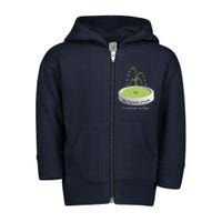 Pickleball For Life Fountain Green Toddler Zip Fleece Hoodie