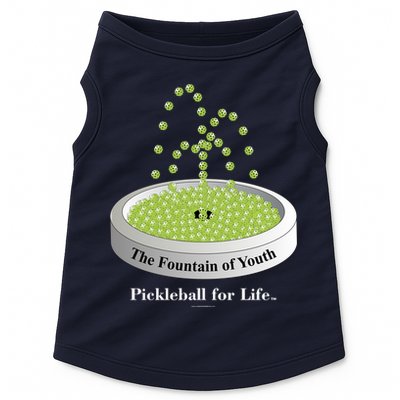 Pickleball For Life Fountain Green Doggie Tank