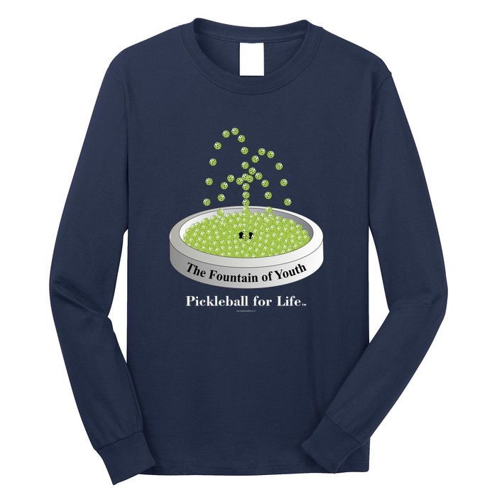 Pickleball For Life Fountain Green Long Sleeve Shirt