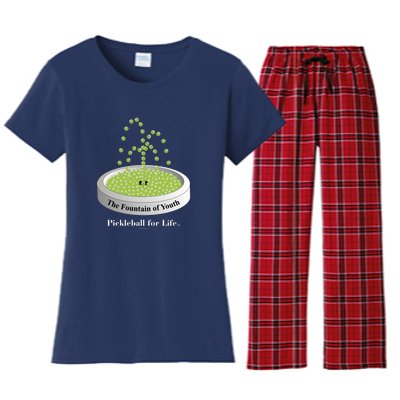 Pickleball For Life Fountain Green Women's Flannel Pajama Set