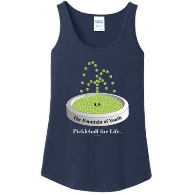 Pickleball For Life Fountain Green Ladies Essential Tank