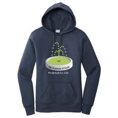 Pickleball For Life Fountain Green Women's Pullover Hoodie