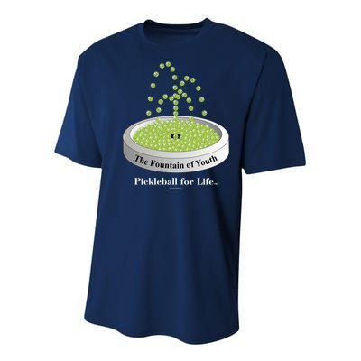 Pickleball For Life Fountain Green Youth Performance Sprint T-Shirt