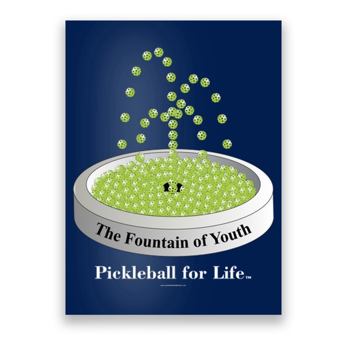 Pickleball For Life Fountain Green Poster