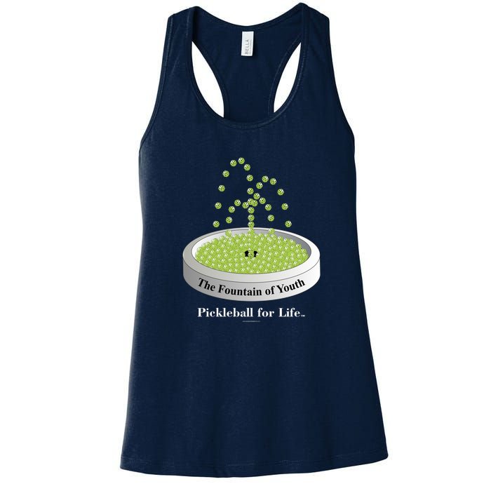 Pickleball For Life Fountain Green Women's Racerback Tank