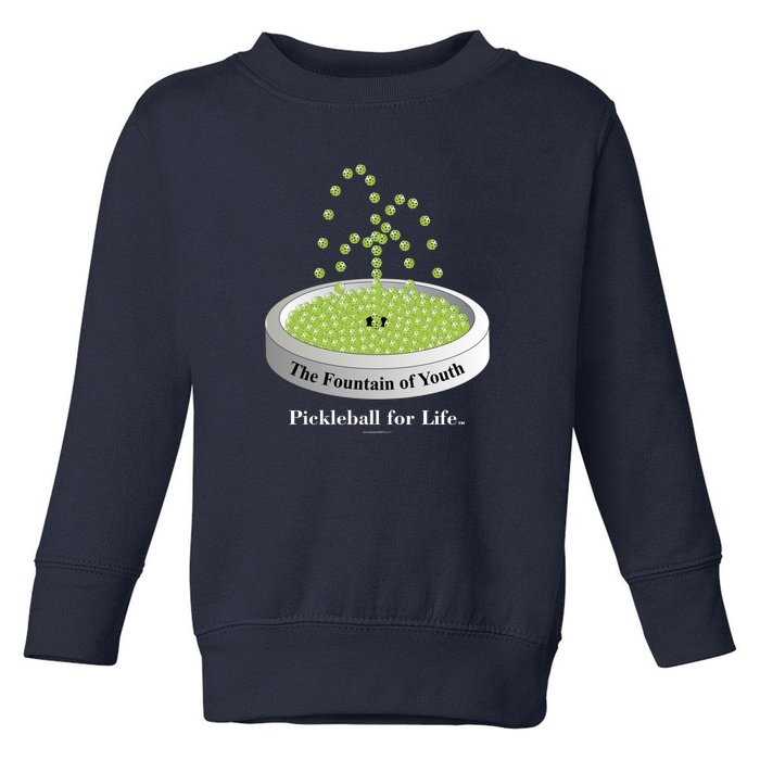 Pickleball For Life Fountain Green Toddler Sweatshirt