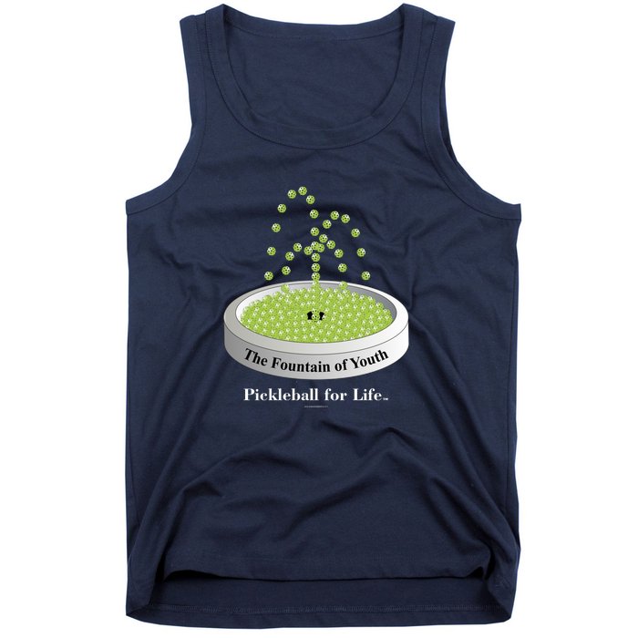 Pickleball For Life Fountain Green Tank Top