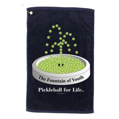 Pickleball For Life Fountain Green Golf Towel
