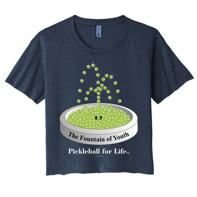 Pickleball For Life Fountain Green Crop Top