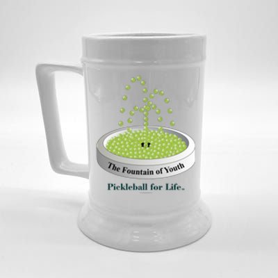 Pickleball For Life Fountain Green Beer Stein