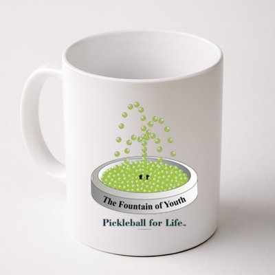 Pickleball For Life Fountain Green Coffee Mug