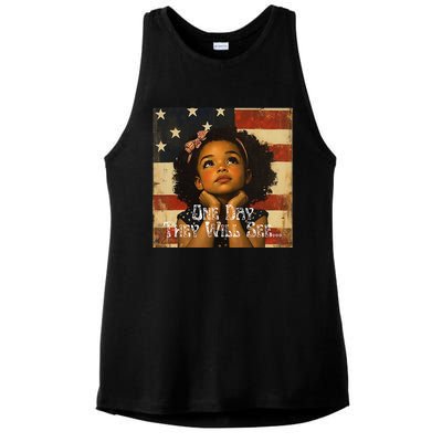 Patriotic Future Leader Ladies PosiCharge Tri-Blend Wicking Tank