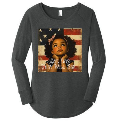 Patriotic Future Leader Women's Perfect Tri Tunic Long Sleeve Shirt