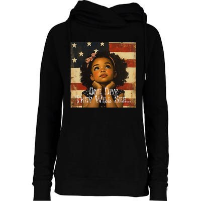 Patriotic Future Leader Womens Funnel Neck Pullover Hood