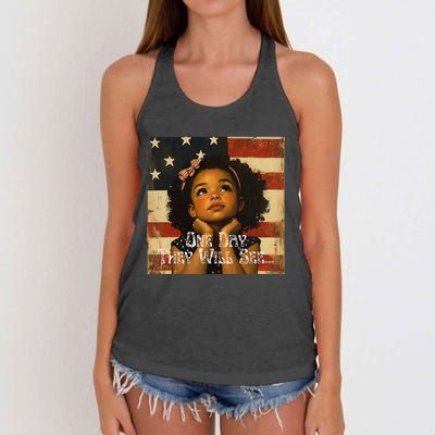 Patriotic Future Leader Women's Knotted Racerback Tank