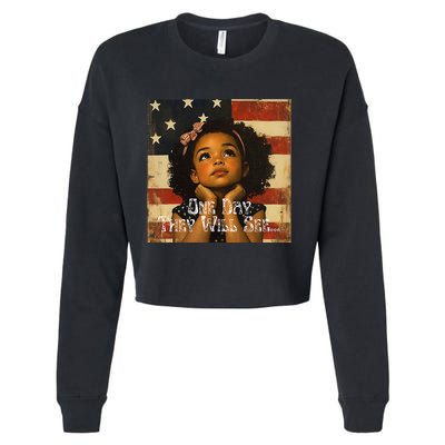 Patriotic Future Leader Cropped Pullover Crew