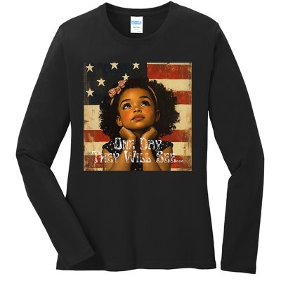 Patriotic Future Leader Ladies Long Sleeve Shirt