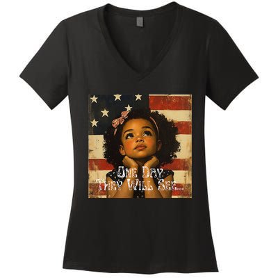 Patriotic Future Leader Women's V-Neck T-Shirt