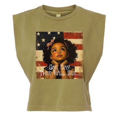 Patriotic Future Leader Garment-Dyed Women's Muscle Tee