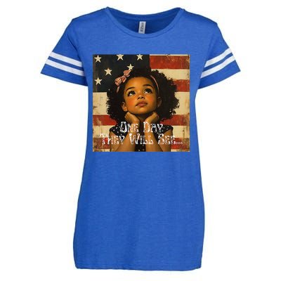 Patriotic Future Leader Enza Ladies Jersey Football T-Shirt