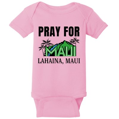 Pray For Lahaina Maui Hawaii Strong Wildfire Support Baby Bodysuit