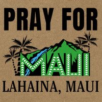 Pray For Lahaina Maui Hawaii Strong Wildfire Support  Strong Maui Cotton Canvas Backpack