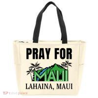 Pray For Lahaina Maui Hawaii Strong Wildfire Support  Strong Maui Zip Tote Bag