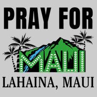 Pray For Lahaina Maui Hawaii Strong Wildfire Support  Strong Maui Tie-Dye T-Shirt