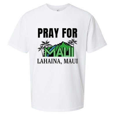 Pray For Lahaina Maui Hawaii Strong Wildfire Support  Strong Maui Sueded Cloud Jersey T-Shirt