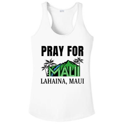 Pray For Lahaina Maui Hawaii Strong Wildfire Support  Strong Maui Ladies PosiCharge Competitor Racerback Tank