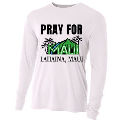 Pray For Lahaina Maui Hawaii Strong Wildfire Support  Strong Maui Cooling Performance Long Sleeve Crew