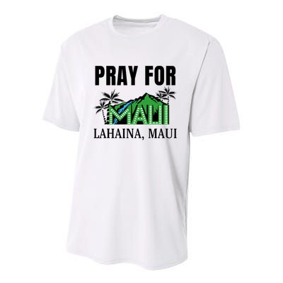 Pray For Lahaina Maui Hawaii Strong Wildfire Support  Strong Maui Youth Performance Sprint T-Shirt