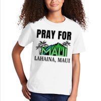 Pray For Lahaina Maui Hawaii Strong Wildfire Support  Strong Maui Kids T-Shirt
