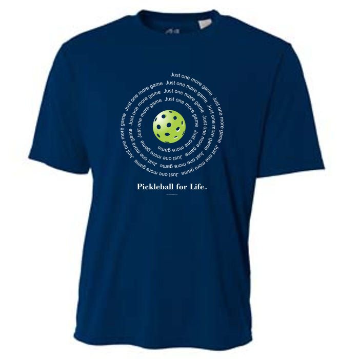 Pickleball For Life One More Game Spiral Cooling Performance Crew T-Shirt