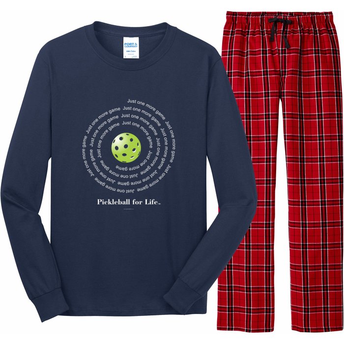 Pickleball For Life One More Game Spiral Long Sleeve Pajama Set