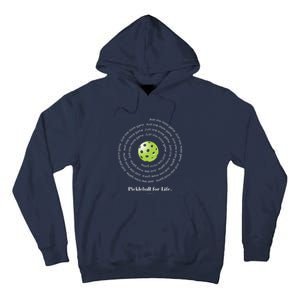 Pickleball For Life One More Game Spiral Tall Hoodie