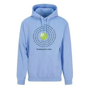 Pickleball For Life One More Game Spiral Unisex Surf Hoodie