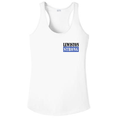 Pray For Lewiston Strong Ladies PosiCharge Competitor Racerback Tank