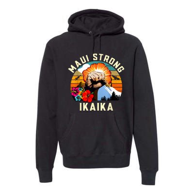 Pray For Maui Hawaii Strong Tee Apparel Matching Family Premium Hoodie