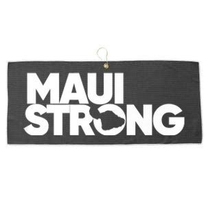 Pray For Maui Hawaii Strong Large Microfiber Waffle Golf Towel